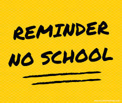 No school Monday September 18