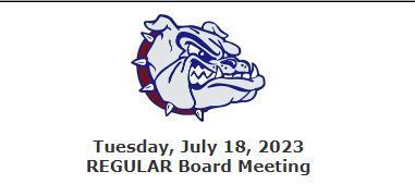 July 18th Board Meeting