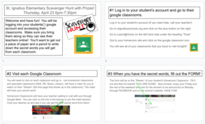 Thursday SCAVENGER HUNT for ELEMENTARY
