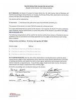 2021-2022 Trustees Call for Election